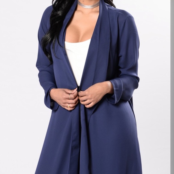 NWT Fashion Nova chiffon succession duster jacket - Picture 2 of 2